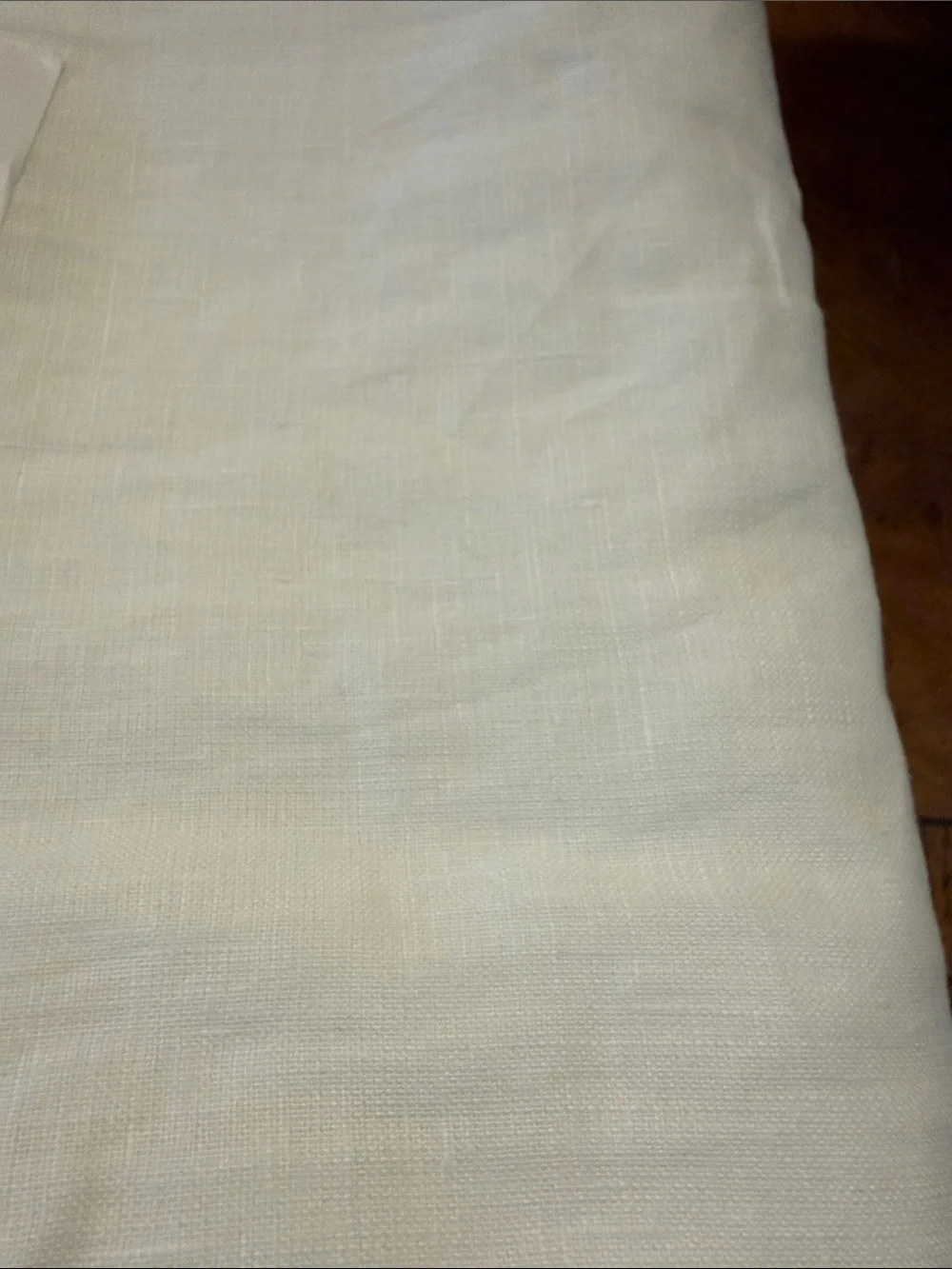 NWOT White Linen Curtain 48x84 Set - Retail $164